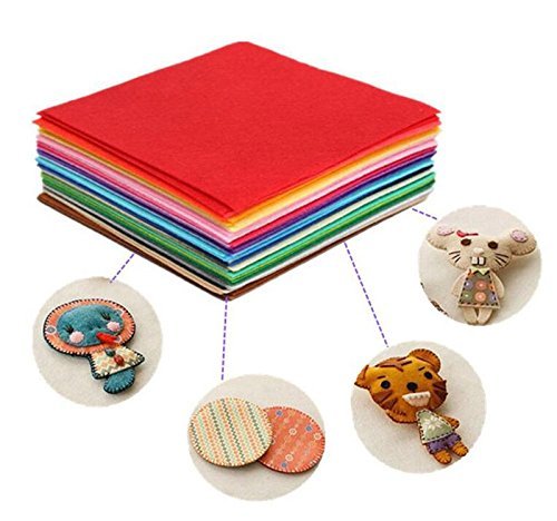 westeng Mix 42 Farben Polyester Filz Stoff Tabelle Patchwork für Nähen DIY Craft Arbeiten 20 * 30 CM 1 mm dick - 3