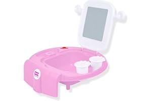 OKBABY Space - Mini lavabo para ayudar al niño a experimentar la higiene personal con diversión - Fucsia