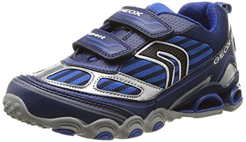 Geox J Tornado A, Boys' Low-Top Sneakers, Blue (Navy/Royal), 12.5 Child UK (31 EU)