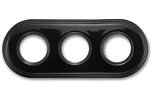 Fontini 31-803-27-2 – Cadre en hêtre 3 éléments coloniaux en porcelaine noire