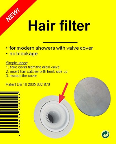 Haarsieb Haarfänger 10er moderne Dusche Filter für Abflussventil - 5