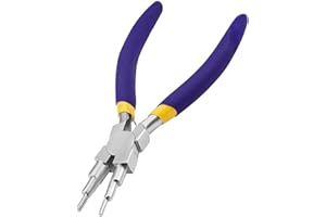 FINDIR 6 en 1 Caution Faisant des Pinces Fil d'acier au Carbone 6 inch Formant Caution Pince à Bijoux pour la Fabrication Artisanale de Bijoux, 3mm à 10mm