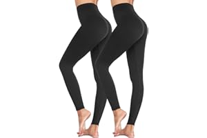 SIMIYA Womens Leggings, High Waist Super Soft Comfort Slim Pants Power Stretch Tights Yoga Trousers