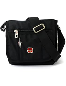 Herrentasche, Messenger, Umhängetasche mit Schulterriemen, Größe L, Arbeitstasche, Flugbegleiter