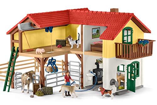 Schleich 42407 Bauernhaus mit Stall und Tieren, Bunt, Large - 5