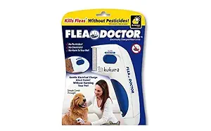 Electric Flea Doctor Comb for Dogs and Cats for lice | handheld, soundless battery operated Comb | Includes 2 AA Battery along with this pack