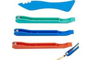 UNICRAFTALE 4Pcs 4 Styles Copper Foil Hand Foiler for Stained Glass Plastic Tools Glasses Hand Foilers Portable Glasses Tool Copper Tape Edging Crafts Auxiliary Supplies for Stained Glass Work