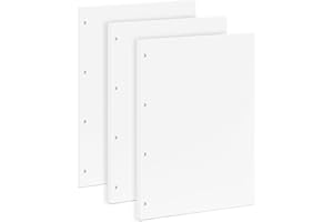 OVISEEN 135 Hojas Papel de Recambio en Blanco, 29 x 21 cm, A4 Sin Rayas, 100 g/m² 4 Orificios, Bloc de Dibujo, Sketchbook y Bocetos para Artistas, Estudiantes y Notas Libres