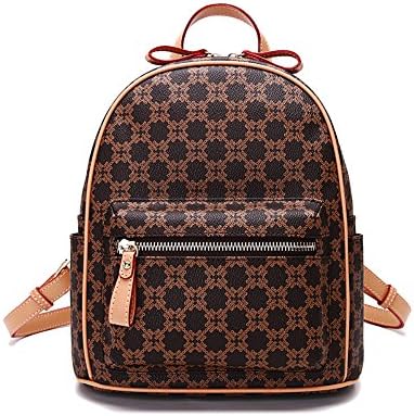 Female Fashion Shoulder Bag All-Match Mini Small Backpack Shoulder Bag Women Fresh Out,Gram Brown Color