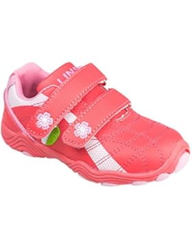 GIBRA® Kinder Sportschuhe, mit Lederfußbett, lachs, Gr. 26-31
