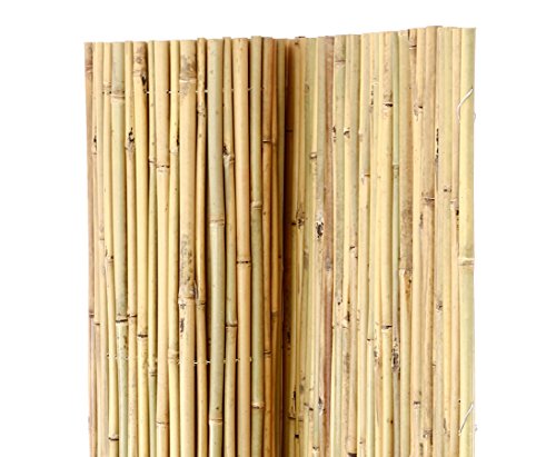 Bambusmatte Bali, extrem stabil, 150 x 300 cm, mit Draht durchbohrt und verbunden - 3