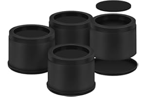 Uping Elevador Muebles Alza Mueble Elevadores Camas Mesas Aumente Altura en 7,9cm o 15,6 cm (Negro)