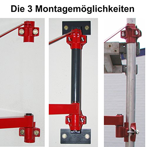 Schwenkarm KST250 für Seilwinden / Kranarm max 250kg Last 110cm Auslage für Seilzüge / Lastarm für Hebezüge - 4