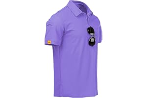 JACKETOWN Men Polo Shirt Short Sleeve Breathable Tennis Shirt Summer Tshirts Men Button Front Polo Shirts for Men Adult Casual Sport Shirt Basic Regular-Fit Golf Shirt