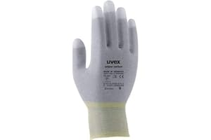 uvex 6055607 Nylonowa dzianina HS,Unipur Carbon rękawica montażowa, szara, 7