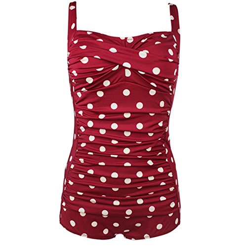 Gigileer Vintage Damen Schwimmanzug Tankini Einteilige Badeanzug Figuroptimizer Flacher Bauch!