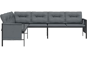 Yolola Ecksofa Lounge Gartenmöbel Ecklounge Ecksofa Gartengarnitur Balkon Eckbank Balkon Lounge Klein Sitzgruppe Gartenmöbel Outdoor Sofa Garten Balkon Terrasse Outdoor Anthrazit