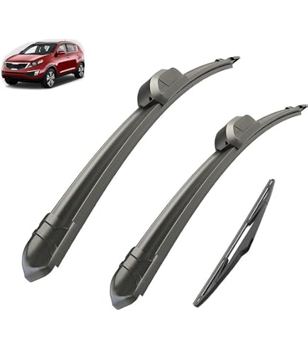 Set Tergicristalli MOTOS Anteriori Per Kia Sportage IV QL (09.2015-09.2022) - Silenziosi E Resistenti