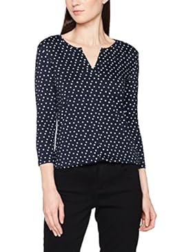 TOM TAILOR Damen Bluse Draped Open Blouse Shirt