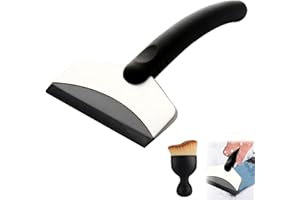 AOMIGT Raschietto Ghiaccio Auto, Parabrezza Raschietto per Ghiaccio, Senza Graffi, per Rimuovere la Neve, Gelo, Acqua, Raschietto per Neve Compatto Strumento per la Rimozione del Ghiaccio (17x10.7cm)