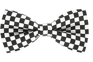 cravateSlim Noeud Papillon Noir et Blanc à Damiers