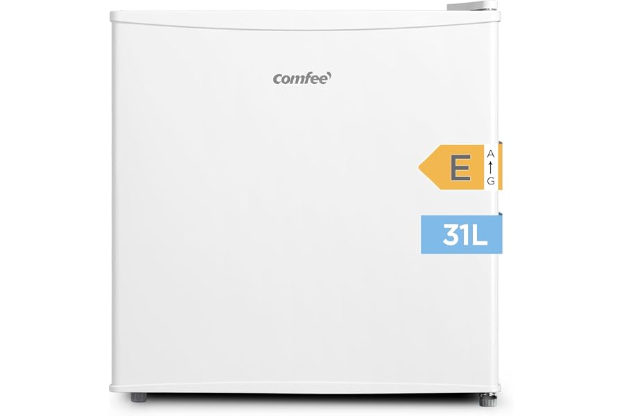 COMFEE' RCU40WH2(E) Mini Congelador 31L, Puerta Reversible, 4 Estrellas, Silencioso, práctico en la Oficina, Hotel y Hogar, B