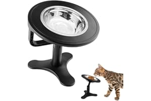 MeoZynxadril Ciotola Gatto, Ciotole per Gatti Rialzate, Inclinata di 15° Ciotola Cane, Antiscivolo Ciotole Gatto, Rialzo Ciotole Cane, per Animale Domestico, Cuccioli, Cani di Piccola Taglia