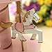 KINGSO Wooden Merry-Go-Round Horse Music Box Roundabout Carousel Music Box Christmas Birthday Gift Pink