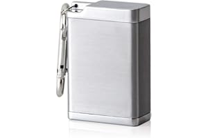 Gwolf Cenicero portátil Mini cenicero de bolsillo a prueba de olores, Cenicero de cigarrillos para uso en exteriores, Bandeja de cenizas de bolsillo para fumar para llevar fácilmente cuando viaja gris