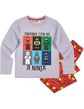Lego Ninjago Kollektion 2017 Schlafanzug 98 104 110 116 122 128 134 140 Pyjama Jungen Neu Grau (110 - 116; Prime...