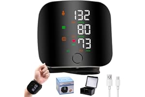 ADDLIVE Wrist Blood Pressure Monitors, Automatic Accurate Blood-Pressure Monitor with Large LCD Display, Blood Pressure Machine Powered Voice Broadcasting for Adult Elder at Home or Travel Use