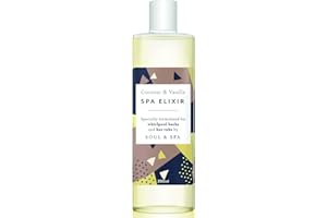 SOUL AND SPA Vanilla & Coconut Spa Elixir Low Foam - for Hot Tub and Jetted Bath - Aromatherapy Liquid - 200ml