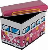 Bieco 4931304 Staubox und Sitzbank Love Bus, 49 x 31 x 31 cm - 2