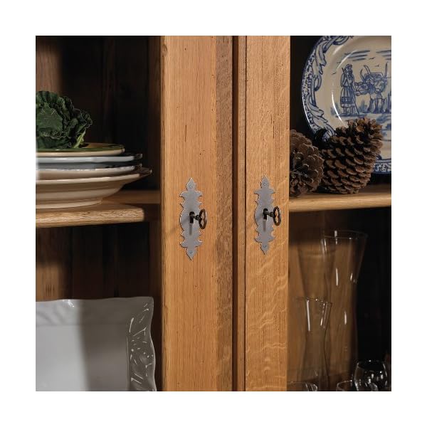 Destock Meubles Solid Oak Buffet Sideboard Made Waxed 4 Door 2 Drawer - Image 5