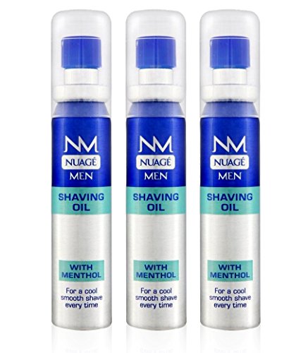 Nuage MEN Shaving Oil Menthol Pre Shave with Pump 20ml (3 Pack)