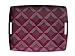 Produktbild Platex 4054431047 Tablett Lucca - Burgundy mit integrierten Griffen, 54 x 43 cm