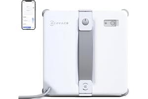 ECOVACS WINBOT MINI 2 fönsterputsrobot | Vinkelborstar och ultraljudsspray, ultratunn för smala fönster, intelligent navigering, 6 applägen