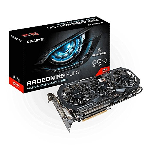 Preisvergleich Produktbild GV-R9FURYWF3OC-4GD Gigabyte Radeon R9 FURY, 4GB HBM 4096 Bit, HDMI
