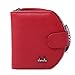 Produktbild SUNNSEAN Tasche,Mode Frauen Frauen Leder Geldbörsen Dollar Preis Kartenhalter Cute Solid Color Kleine Geldbörse Elegant Handtasche Daypacks Umhängetasche (Rot)
