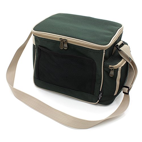 The Greenfield Collection CB001H Luxus Federleichte Kühltasche 15 L, forest grün - 3