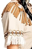 Kostümplanet® Indianerin-Kostüm Damen Indianer-Kostüm sexy Squaw Faschings-Kostüm Größe 36/38 - 