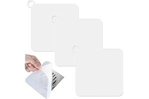VODUNS Tappo per vasca da bagno in silicone, 3 pezzi, coperchio del tappo di scarico, in silicone, quadrato, anti-odore, tappi per scarico, coperchio per scarico, in silicone, deodorazione fogna per cucina,