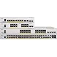 Cisco Catalyst 1000-24P-4G-L Network Switch, 24 Gigabit Ethernet (GbE) PoE+ Ports, 195W PoE Budget, 4 1G SFP Uplink Ports, Fanless Operation, Enhanced Limited (C1000-24P-4G-L)