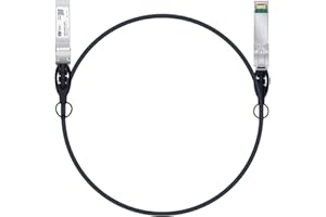H!Fiber Cable SFP+, 10G SFP+ DAC, 1,5M(5ft), Cable Twinax de cobre pasivo directo para Cisco SFP-H10GB-CU1.5M, Ubiquiti UniFi UC-DAC-SFP+, Meraki, Mikrotik, Fortinet, Netgear, D-Link y más