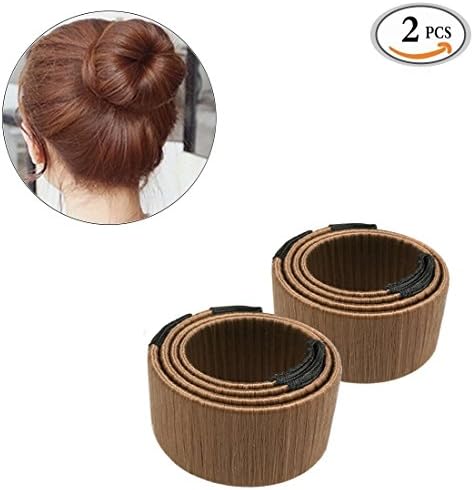 Hewend Women Hair Bun Maker Hairdisk Beauty Donut Bun Maker Former Foam French Twist Hairstyle Clip Tool