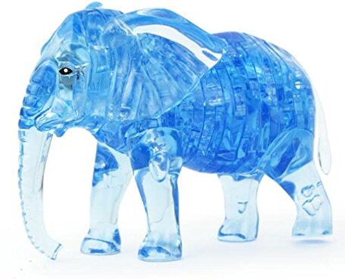 Preisvergleich Produktbild NWYJR Lernspielzeug Pädagogische Spielzeug 3D Stereo Elefant Crystal Puzzle Intelligenz Kinder dreidimensionale puzzle zusammenbauen montiert Spielzeug , blue