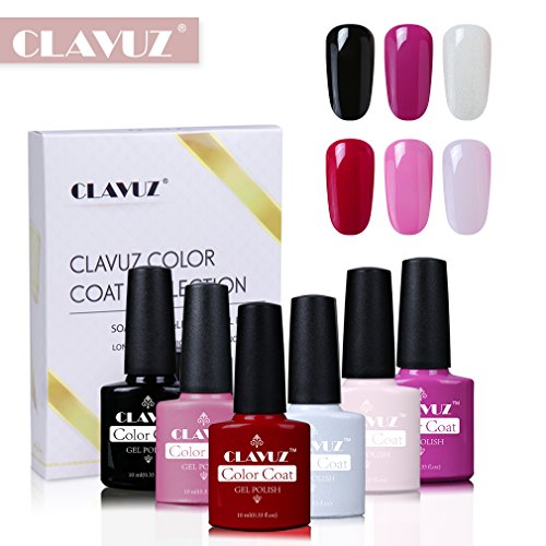 Smalto Semipermente per Unghie in Gel UV LED 6pzs Colori Kit per Manicure Smalti Gel per Unghie Soak Off de Clavuz