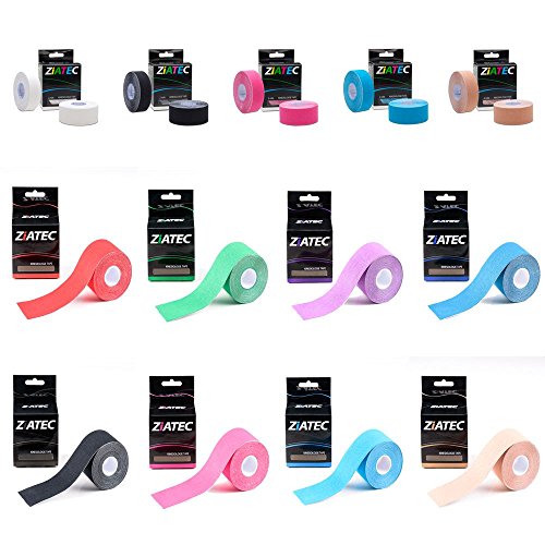 ziatec Kinesiología Premium – Physio de Tape en muchos colores, ancho 2,5 cm; 5,0 cm, cinta elástica para fisioterapia, Deporte, tiempo libre y medicina, 1 x dunkelblau (1 role 5.0cm)