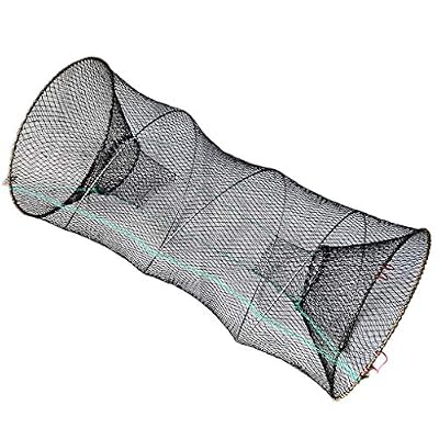 ELENXS Crabe Mesh Pliable Écrevisses Homard aux crevettes Prawn Main Piège Pêche Réseau Filet de pêche Cage Nasse