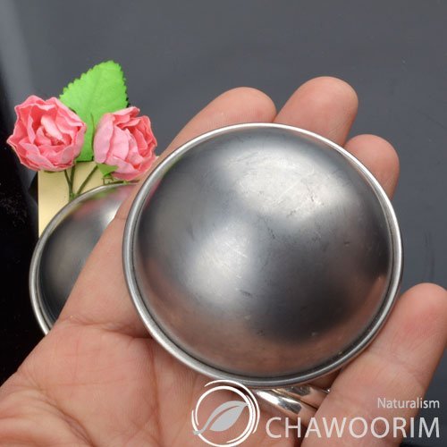 Wakehurst Badebombe Edelstahlformen, Badebomben Presse, Badebombenzange, Badebomben selber machen 2 Stück pro 1 Satz (D2.16inch/5.5cm) - 6